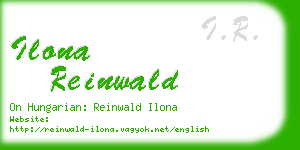 ilona reinwald business card